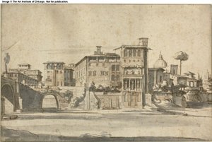Case sul Tevere da Gaspar van Wittel