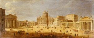 Piazza S. Pietro, Roma da Gaspar van Wittel