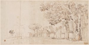 I giardini della Villa Medici da Gaspar van Wittel