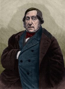 Ritratto di Gioachino Rossini (1792-1868), compositore italiano - Incisione dalla fotografia di Nadar