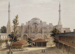 Haghia Sophia, Costantinopoli, pub. 1852 da Gaspard Fossati