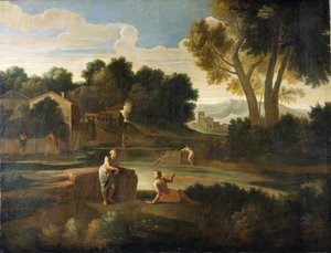 Paesaggio classico con figure