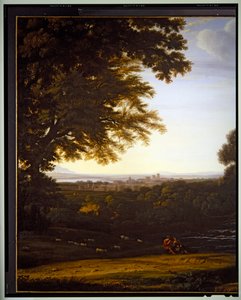 Paesaggio pastorale italiano (dettaglio) da Gaspard Poussin Dughet