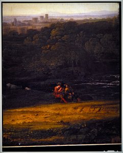 Paesaggio pastorale italiano, dettaglio