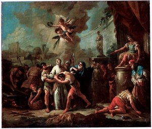 Il martirio di San Lorenzo da Gaspare Diziani