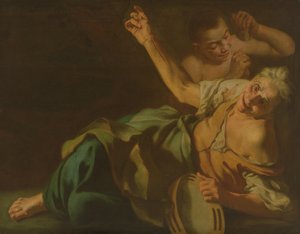 Vecchia con monello di strada da Gaspare Traversi