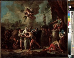 Il martirio di San Lorenzo di Roma da Gasparo Diziani