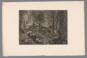 Paesaggio boschivo da Gaston Coindre
