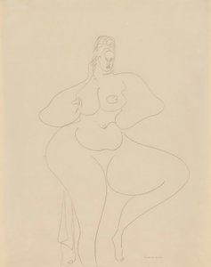 (Ballerina nuda con drappo) da Gaston Lachaise