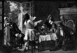 Cena da Molière a Auteuil. Allusione all