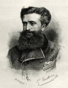 Ritratto del Dr. Gustave Lebon (1841-1931). Incisione di G.Vuillier, per illustrare la storia La Siria di oggi, di M.Lortet, decano della Facoltà di Medicina di Lione, incaricato di una missione scientifica dal Ministero dell