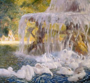 I cigni che giocano da Gaston de la Touche
