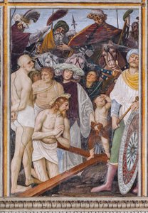 Cristo che prega prima della Croce, (dettaglio) La vita e la Passione di Cristo da Gaudenzio Ferrari