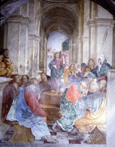 Discussione di Gesù con i dottori al Tempio (affresco) da Gaudenzio Ferrari