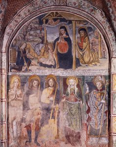 Natività e Santi, Basilica di San Giulio, Isola di San Giulio, Orta San Giulio, Italia da Gaudenzio Ferrari