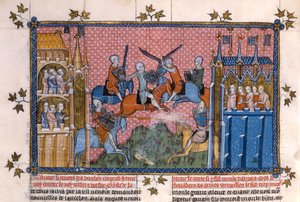 Scena dal Romanzo di Lancillotto del Lago da Gautier