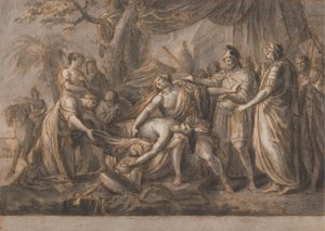 Achille Piange la Morte di Patroclo da Gavin Hamilton