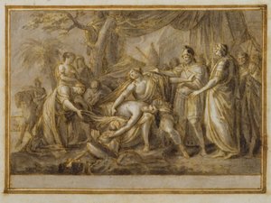 Achille lamenta la morte di Patroclo, 1760-63 da Gavin Hamilton
