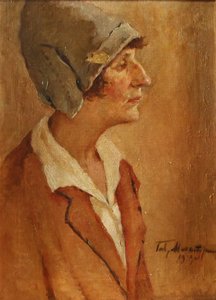 Ritratto della Poetessa Anna Akhmatova 1889-1966, 1929 da Gavriil Petrovich Makaturin
