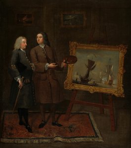 Thomas Walker e Peter Monamy, c. 1735 da Gawen Hamilton