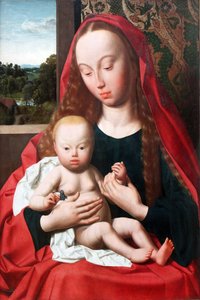 Tedesco: Maria con il bambino Vergine e Bambino da Geertgen Tot sint Jans