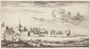 Sloterdijk visto da ovest da Geertruyt Roghman