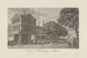 La vecchia Borsa di Amburgo, 1822 da Geissler