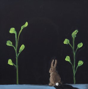 Coniglio notturno, 2019 (olio su tela)
