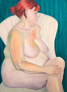 Nudo dai capelli rossi, 2015 (olio su tela)