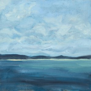 Paesaggio marino, 2016 (olio su tela)