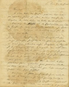 Lettera da Rosalie Saugrain a P. R. Bureau