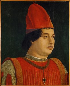 Gianfrancesco Gonzaga, Margravio, sovrano di Mantova ... (olio su tavola) da Gentile Bellini