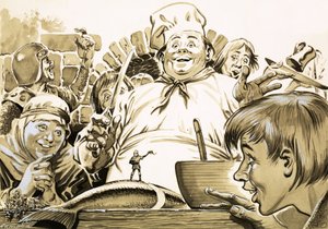 Illustrazione da "Pollicino" dei fratelli Grimm da Geoff Campion
