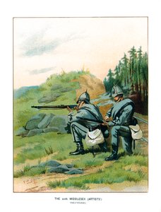 Il 20° Middlesex Artists, c1890 da Geoffrey Douglas Giles