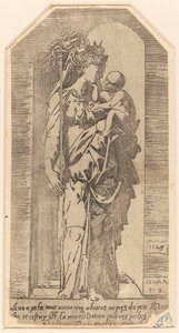 La Vergine Incoronata in una Nicchia