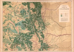 Atlante geologico e geografico del Colorado e porzioni del territorio adiacente da Geological And Geographical Survey Of The Territories