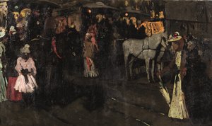 Una domenica sera al Dam, Amsterdam, c.1895