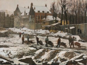 Cantiere di costruzione ad Amsterdam da Georg Hendrik Breitner