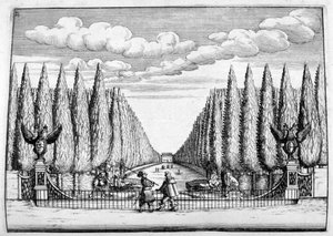 Progetto di castello e giardino, 1664 da Georg Andreas Bockler