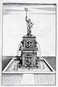 Progetto di fontana, 1664 da Georg Andreas Bockler