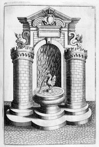 Progetto di fontana da Georg Andreas Bockler