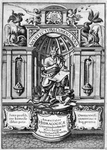 Prima pagina di Architectura Curiosa Nova, 1664 da Georg Andreas Bockler
