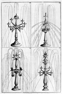 Progetto di fontana ornamentale, 1664 da Georg Andreas Bockler