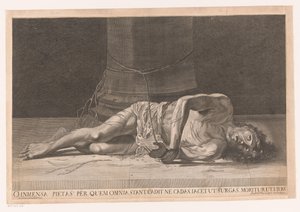 Cristo dopo la flagellazione da Georg Andreas Wolfgang