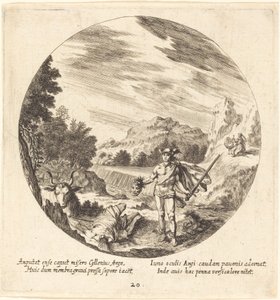 Mercurio uccide Argo da Georg Andreas Wolfgang the Elder