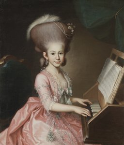 Ritratto di una giovane signora al clavicordo