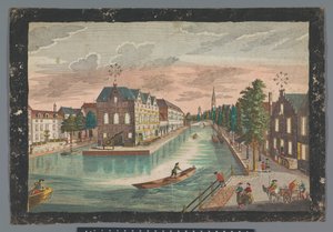 Veduta del Magazijn de Geer a Delft da Georg Balthasar Probst (possibly)