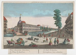 Veduta della Borsa di Rotterdam (Rotterdam) da Georg Balthasar Probst