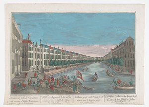 Veduta del Herengracht ad Amsterdam (Amsterdam) da Georg Balthasar Probst