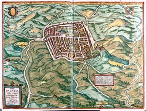 Caiazzo, Italia - in "Civitates Orbis Terrarum" di Georg Braun, Colonia 1617 da Georg Braun